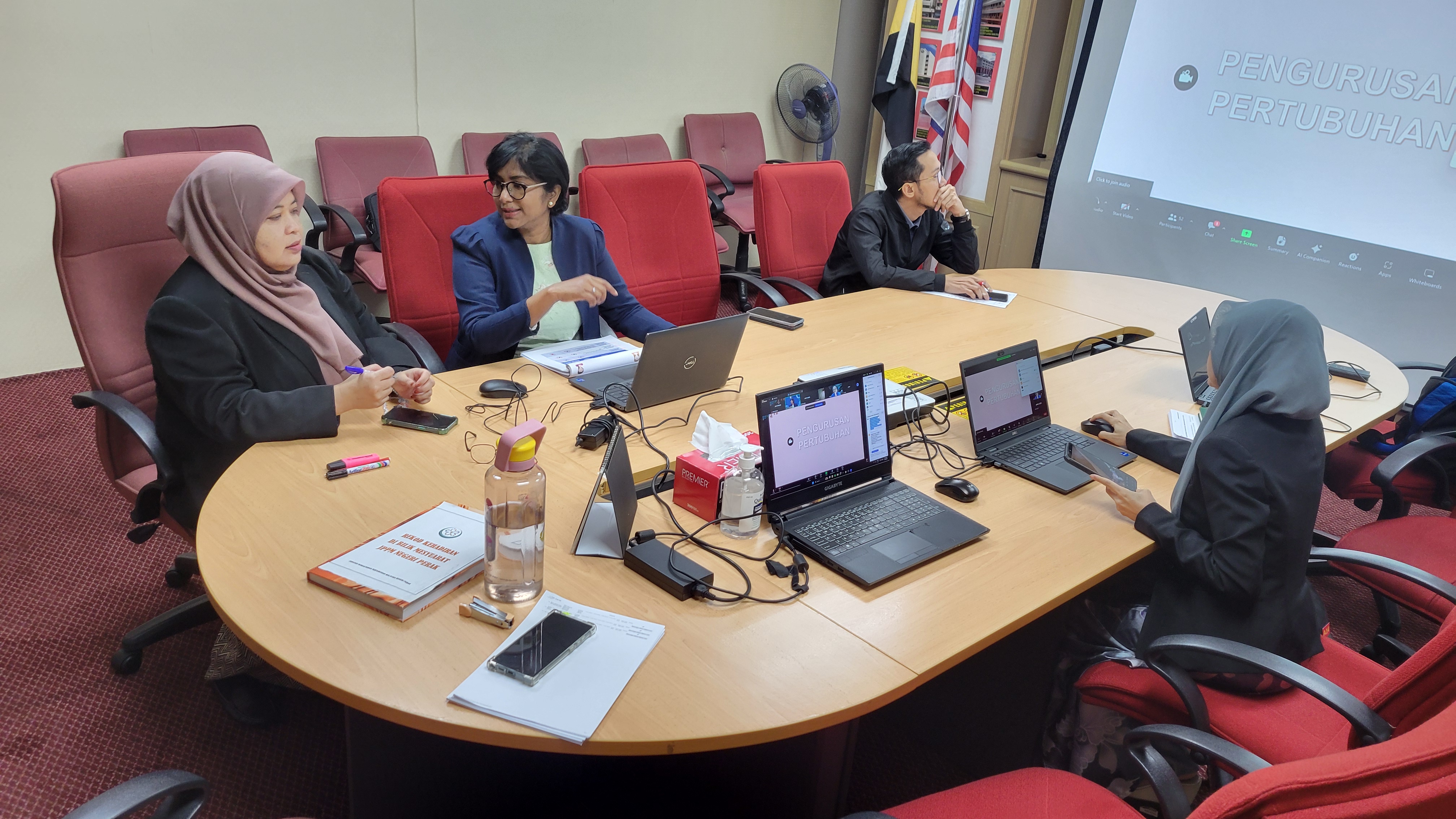 Keadaan sewaktu kursus sedang berjalan