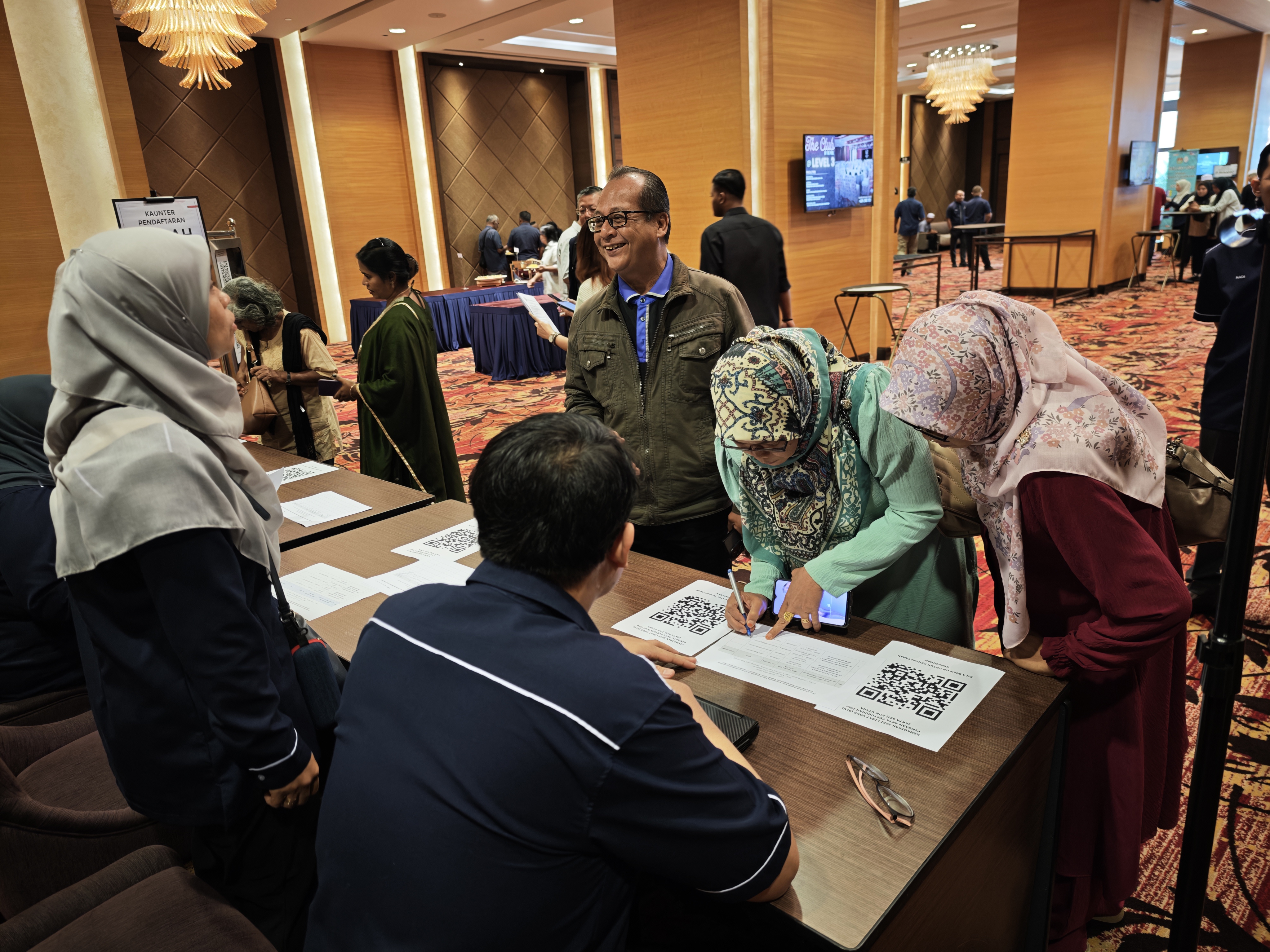 Sesi pendaftaran kehadiran