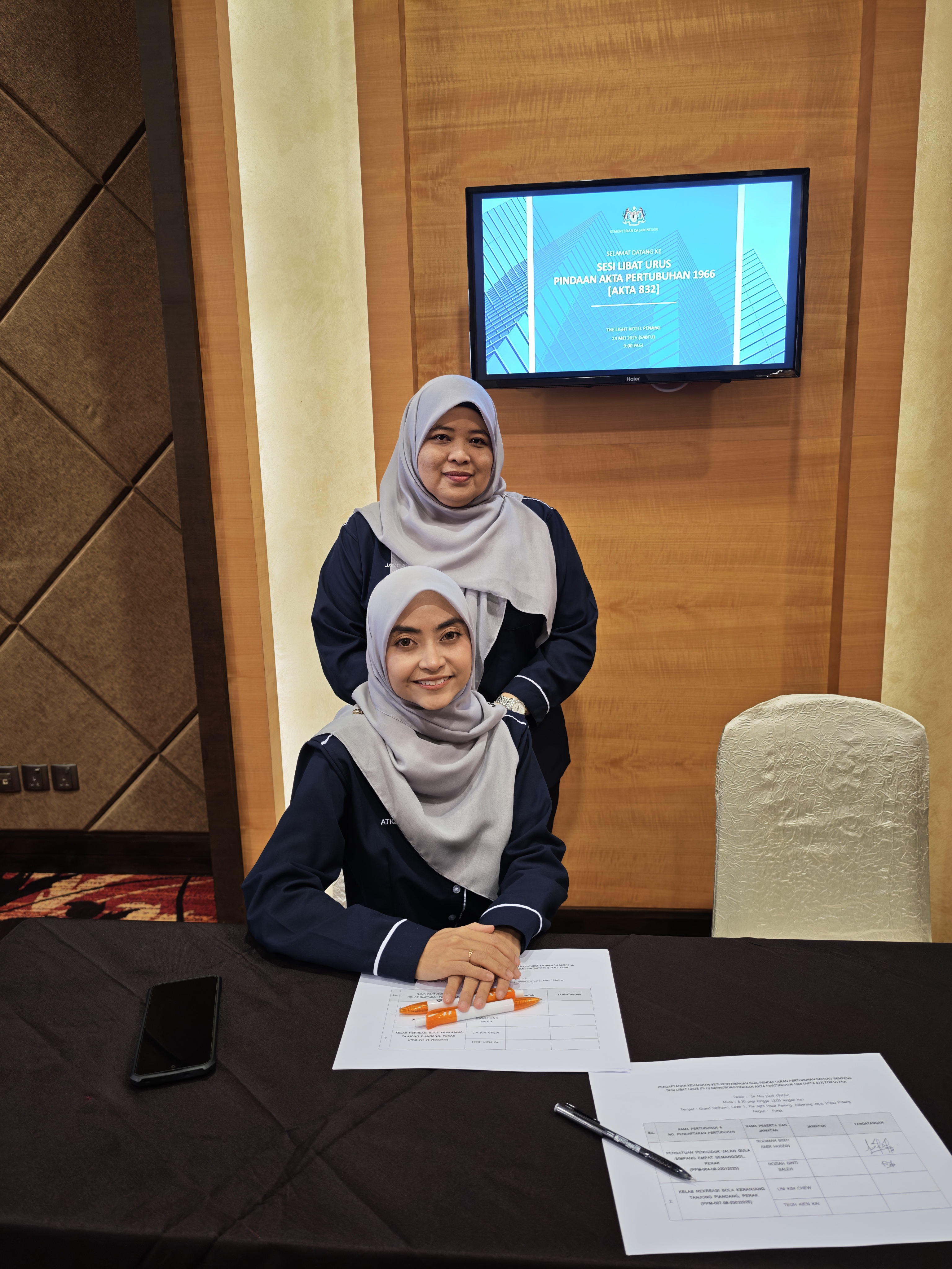 Kaunter pendaftaran penerima sijil