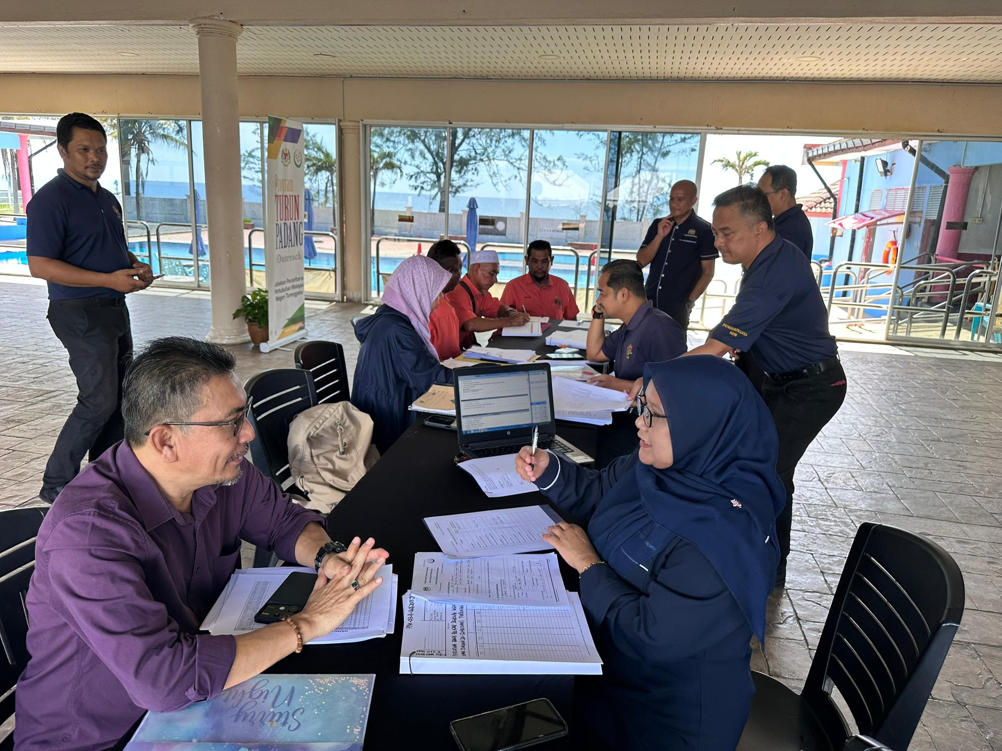 Pemeriksaan Bernotis Jabatan Pendaftaran Pertubuhan Malaysia (JPPM) Negeri Terengganu Berkolaborasi Bersama Bahagian Penguatkuasaan dan Kawalan, Kementerian Dalam Negeri (KDN) di Kelab Golf Desa Dungun