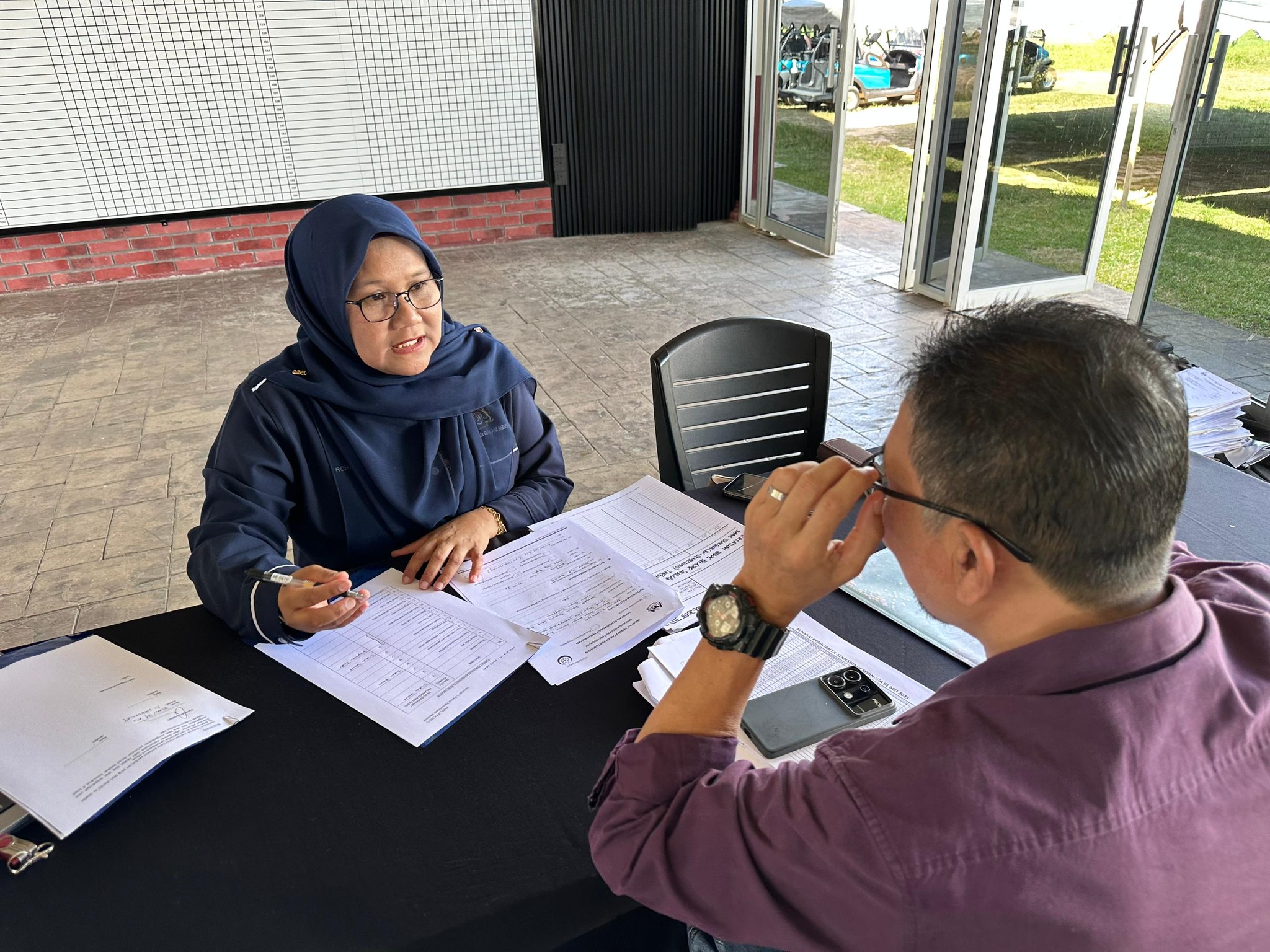 Pemeriksaan Bernotis Jabatan Pendaftaran Pertubuhan Malaysia (JPPM) Negeri Terengganu Berkolaborasi Bersama Bahagian Penguatkuasaan dan Kawalan, Kementerian Dalam Negeri (KDN) di Kelab Golf Desa Dungun