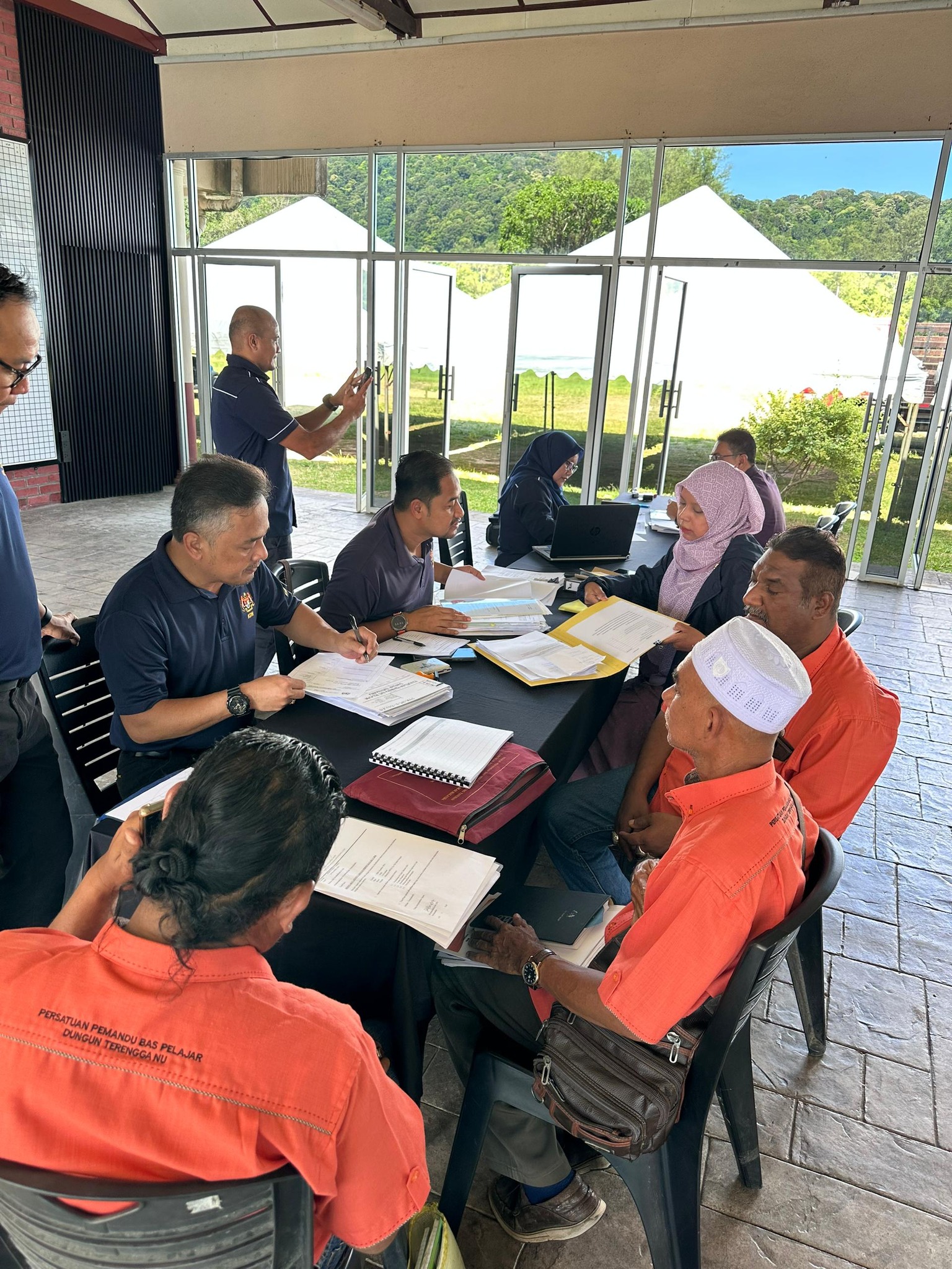 Pemeriksaan Bernotis Jabatan Pendaftaran Pertubuhan Malaysia (JPPM) Negeri Terengganu Berkolaborasi Bersama Bahagian Penguatkuasaan dan Kawalan, Kementerian Dalam Negeri (KDN) di Kelab Golf Desa Dungun