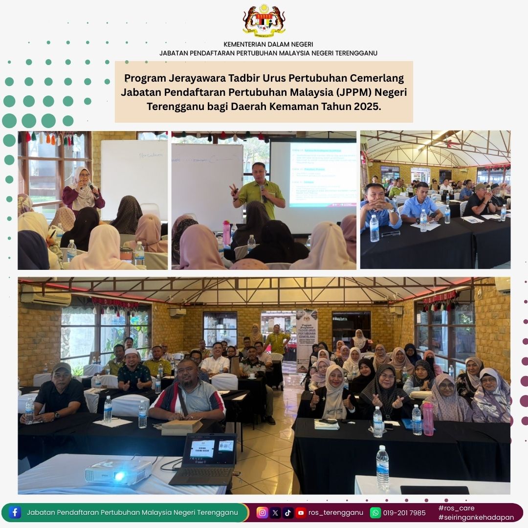 Program Jerayawara Tadbir Urus Pertubuhan Cemerlang Jabatan Pendaftaran Pertubuhan Malaysia (JPPM) Negeri Terengganu bagi Daerah Kemaman Tahun 2025.