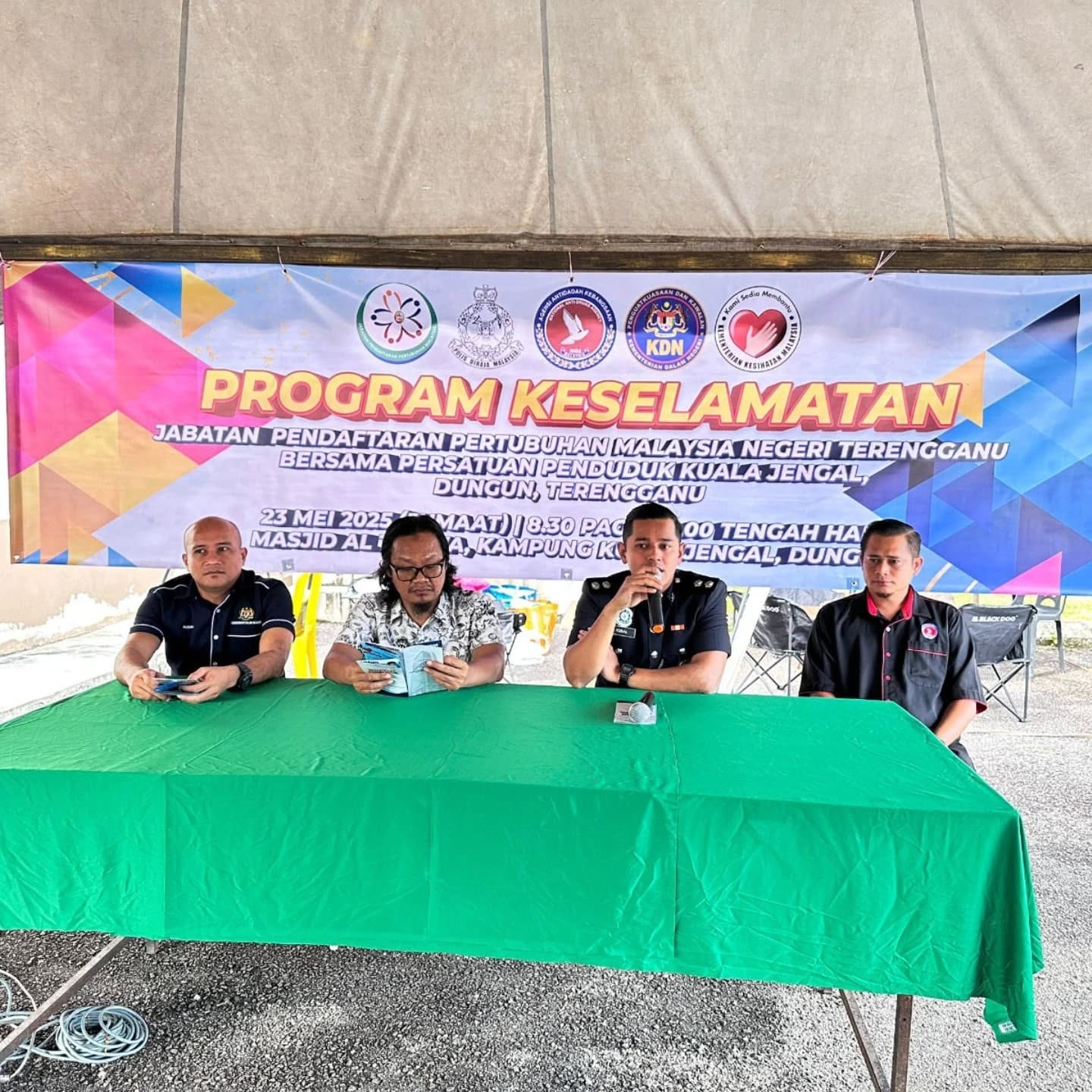 Program Keselamatan Jabatan Pendaftaran Pertubuhan Malaysia Negeri Terengganu Bersama Persatuan Penduduk Kuala Jengal, Dungun, Terengganu.
