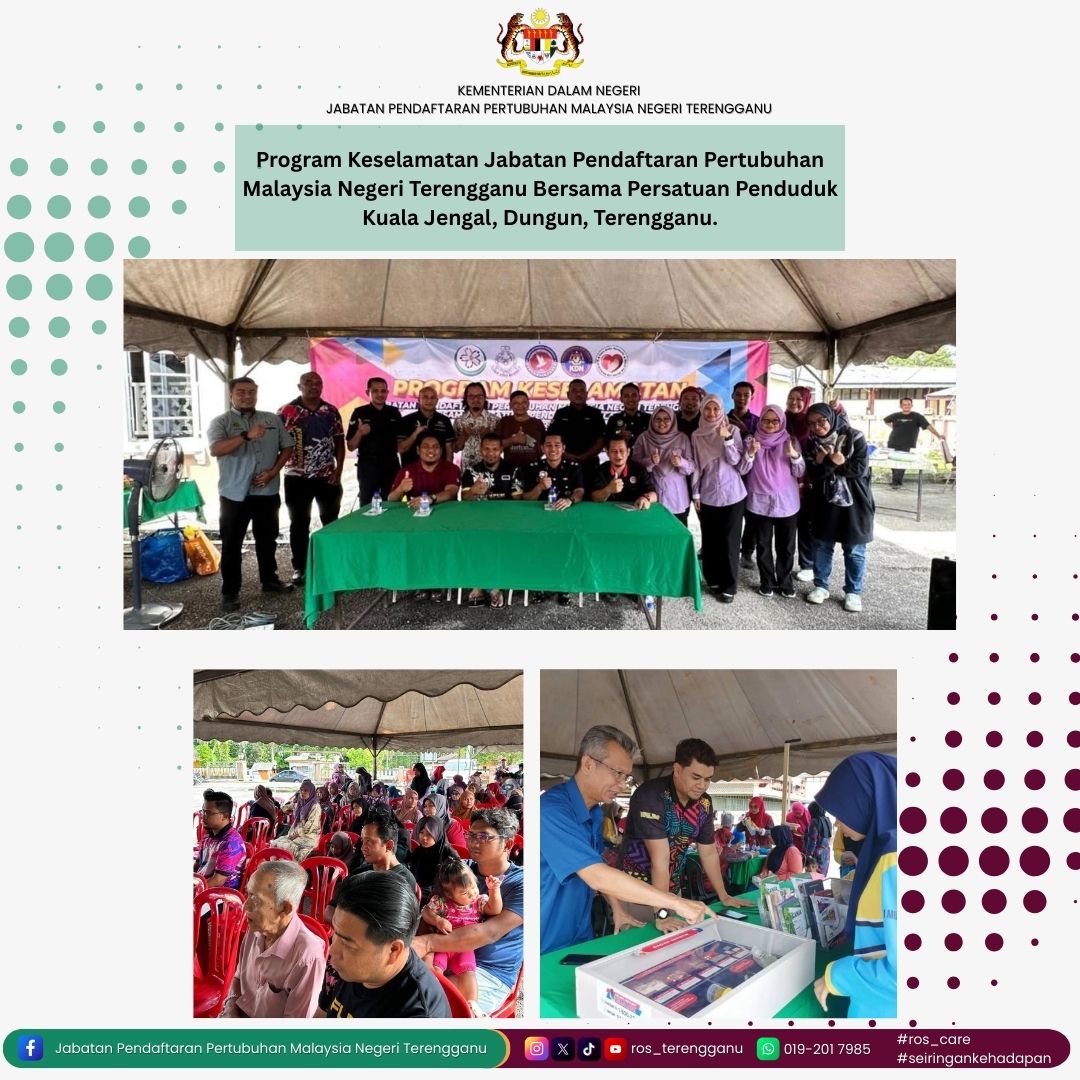 Program Keselamatan Jabatan Pendaftaran Pertubuhan Malaysia Negeri Terengganu Bersama Persatuan Penduduk Kuala Jengal, Dungun, Terengganu.