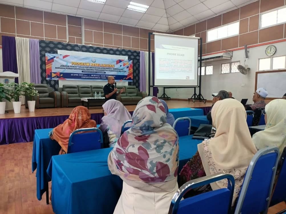 Program Keselamatan Jabatan Pendaftaran Pertubuhan Malaysia Negeri Terengganu Bersama Persatuan Pesara Pegawai Perkhidmatan Pendidikan Malaysia (PPPPPM) Cawangan Negeri Terengganu.