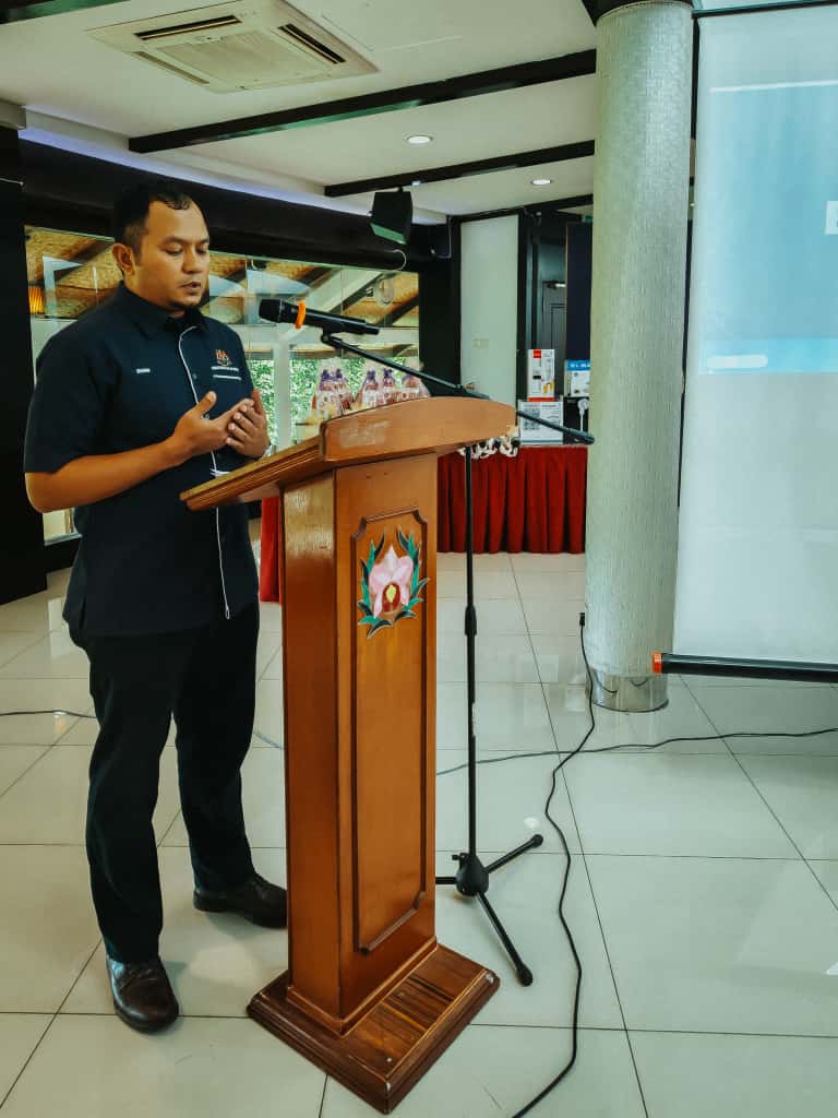 Bacaan doa majlis oleh En Sukri ( Staff JPPM Pulau Pinang)