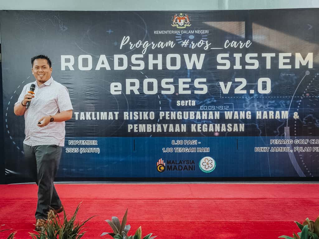 Sesi taklimat Risiko Pengubahan Wang Haram oleh Wakil Bank Negara Malaysia ( En. Afiz Fazriz Azizi )