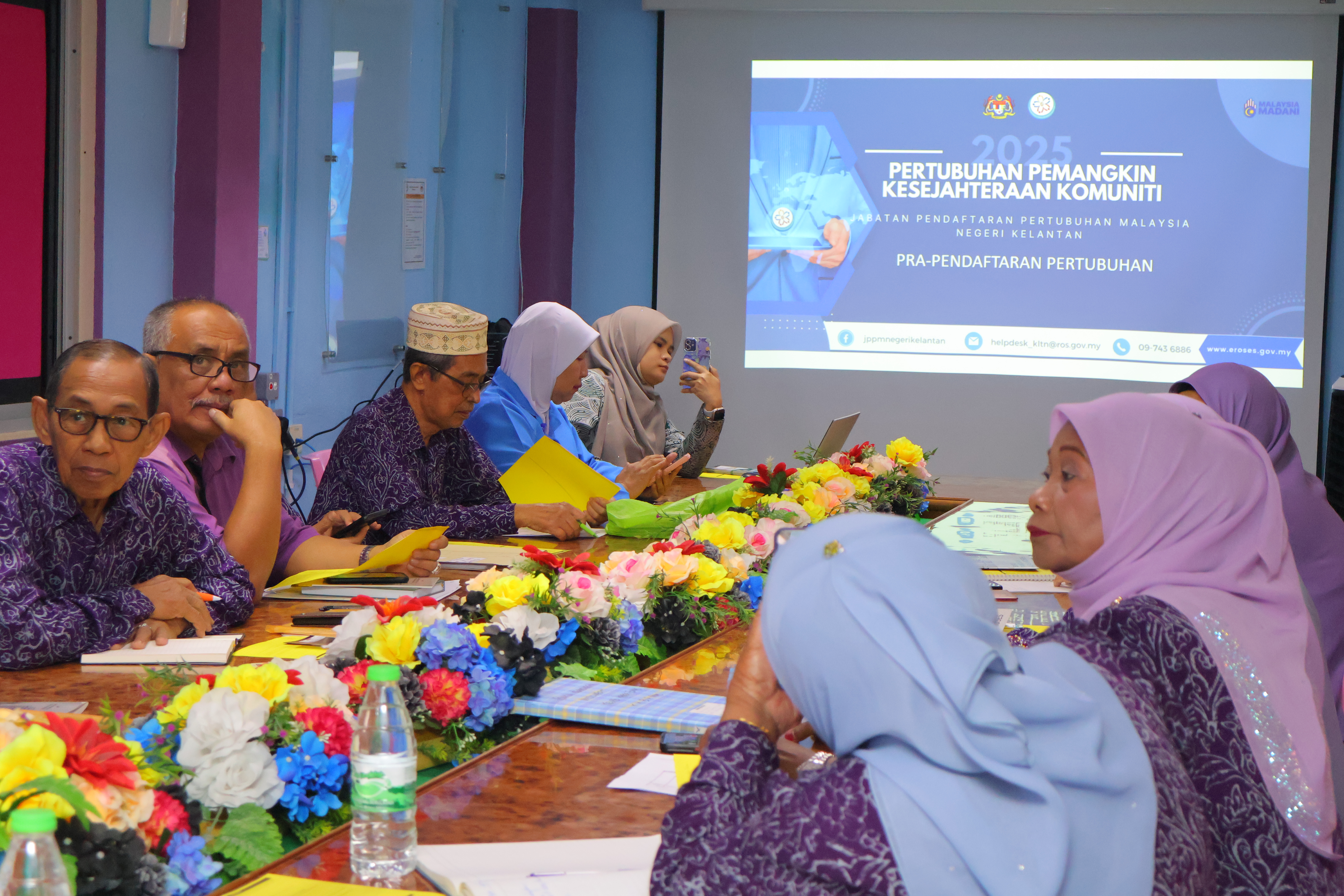 Sesi Taklimat Pendaftaran Pertubuhan kepada Persatuan Warga Emas (Pawe) Bandar Pasir Mas