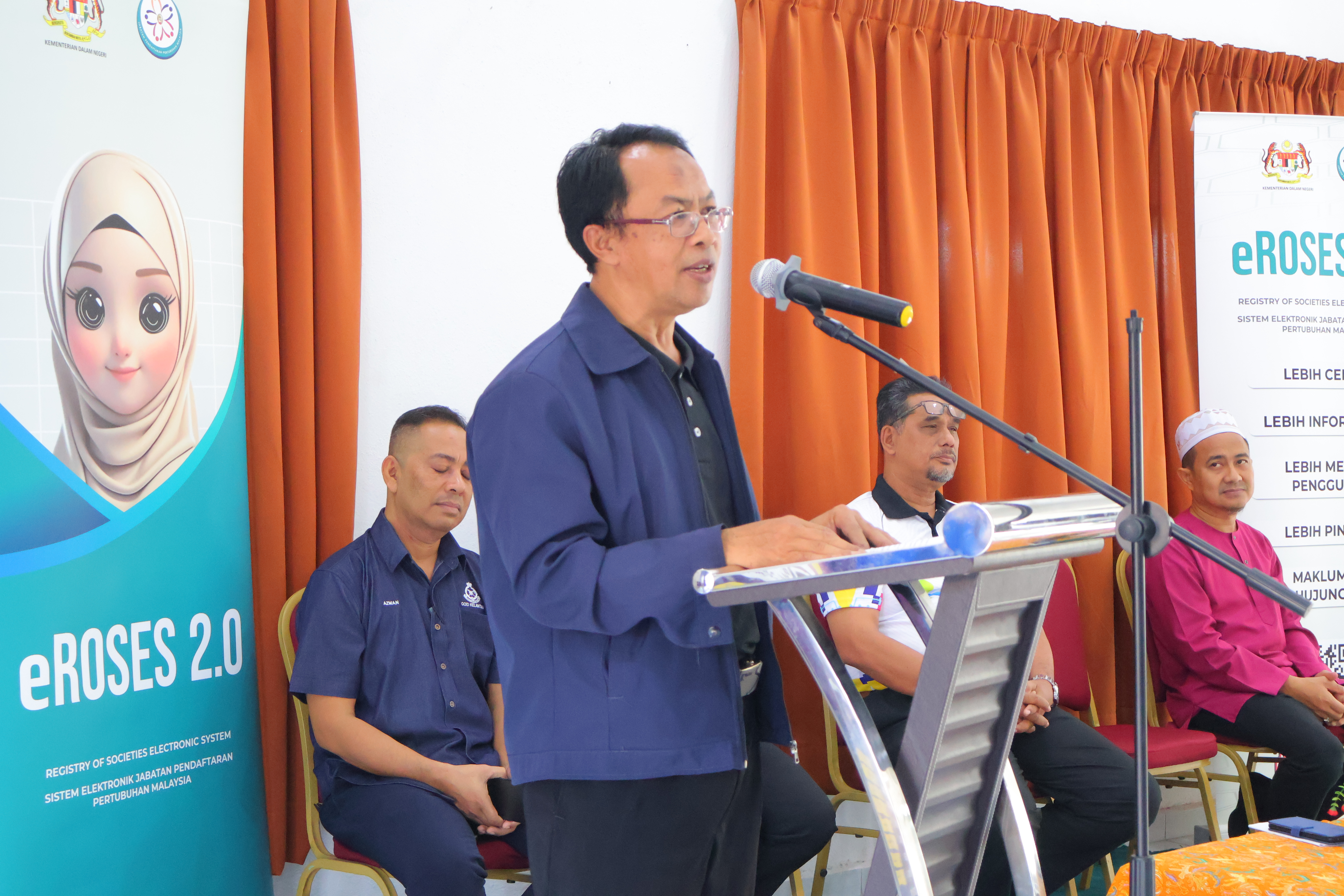 perasmian disempurnakan oleh Penolong Pendaftar JPPM Negeri Kelantan, En. Mohd Bakri Bin Che Mohamed Arif