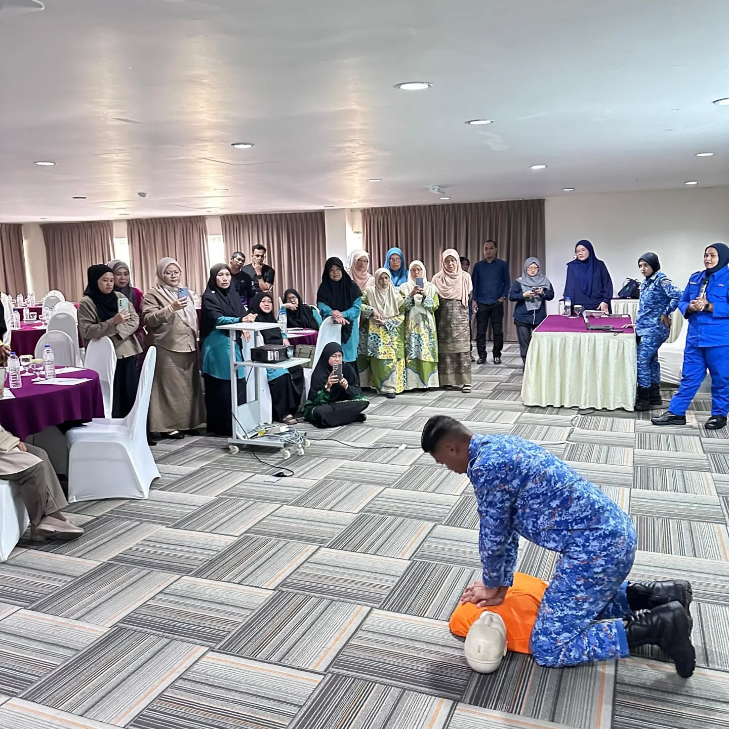 Program Keselamatan Jabatan Pendaftaran Pertubuhan Malaysia (JPPM) Negeri Terengganu Bersama Angkatan Pertahanan Awam Daerah Dungun dan Pertubuhan Berdaftar Di Daerah Dungun dan Kemaman, Terengganu.